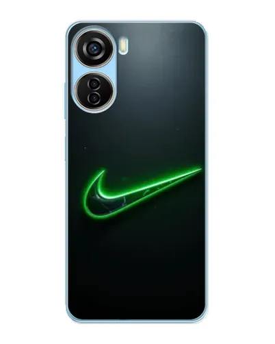 Чехол для ZTE V40 Design с картинкой «Неоновый контур Nike»