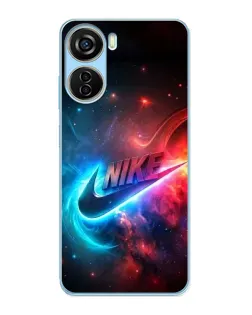 Чехол для ZTE V40 Design с картинкой «Огненный логотип Nike» Чехол для ZTE V40 Design с картинкой «Огненный логотип Nike»