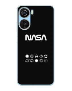 Чехол для ZTE V40 Design с картинкой «NASA — технический принт» Чехол для ZTE V40 Design с картинкой «NASA — технический принт»