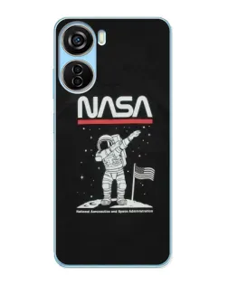 Чехол для ZTE V40 Design с картинкой «NASA — шагаем по Луне» Чехол для ZTE V40 Design с картинкой «NASA — шагаем по Луне»