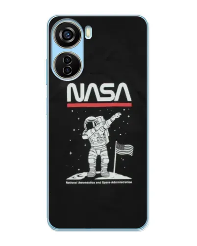 Чохол для ZTE V40 Design з картинкою «NASA — крокуємо по Місяцю»