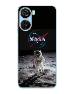 Чехол для ZTE V40 Design с картинкой «Астронавт на Луне» Чехол для ZTE V40 Design с картинкой «Астронавт на Луне»