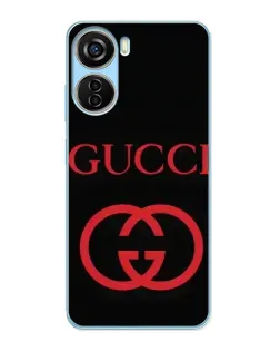 Чохол для ZTE V40 Design з картинкою «Gucci — червоний логотип»