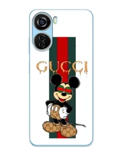 Чохол для ZTE V40 Design з картинкою «Міккі Маус Gucci — смуги»