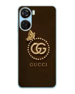 Чохол для ZTE V40 Design з картинкою «Gucci — золотий метелик»