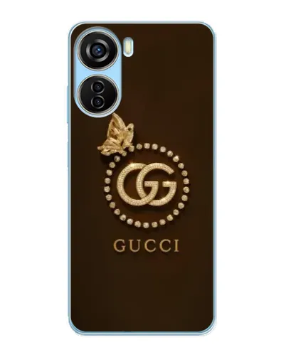 Чохол для ZTE V40 Design з картинкою «Gucci — золотий метелик»