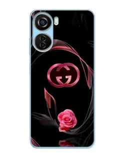 Чохол для ZTE V40 Design з картинкою «Gucci — неонова троянда»