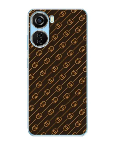 Чохол для ZTE V40 Design з картинкою «Gucci — золоті діагоналі»