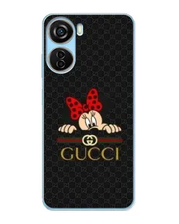 Чохол для ZTE V40 Design з картинкою «Мінні Маус Gucci — чорний»
