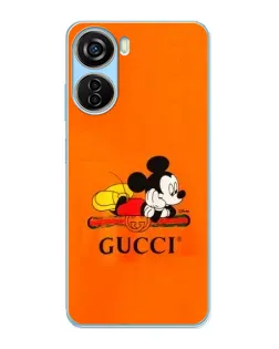 Чохол для ZTE V40 Design з картинкою «Міккі Маус Gucci — помаранч»