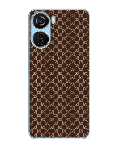 Чехол для ZTE V40 Design с картинкой «Gucci — шоколадная сетка» Чехол для ZTE V40 Design с картинкой «Gucci — шоколадная сетка»