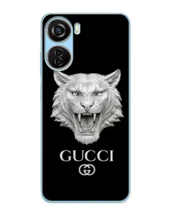 Чохол для ZTE V40 Design з картинкою «Gucci — срібний лев»