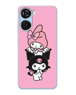 Чехол для ZTE V40 Design с картинкой «My Melody и Kuromi» Чехол для ZTE V40 Design с картинкой «My Melody и Kuromi»