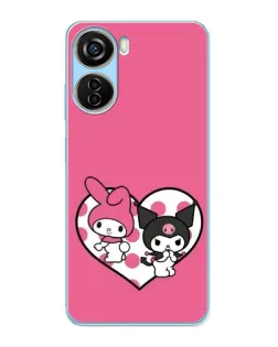 Чехол для ZTE V40 Design с картинкой «Kuromi и My Melody» Чехол для ZTE V40 Design с картинкой «Kuromi и My Melody»
