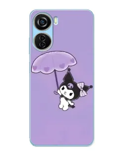 Чехол для ZTE V40 Design с картинкой «Kuromi с зонтиком» Чехол для ZTE V40 Design с картинкой «Kuromi с зонтиком»