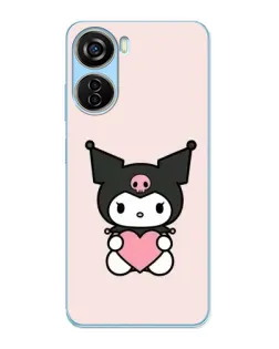 Чехол для ZTE V40 Design с картинкой «Kuromi и сердце» Чехол для ZTE V40 Design с картинкой «Kuromi и сердце»