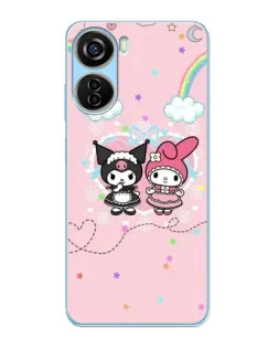 Чехол для ZTE V40 Design с картинкой «My Melody и Kuromi» Чехол для ZTE V40 Design с картинкой «My Melody и Kuromi»
