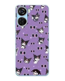Чехол для ZTE V40 Design с картинкой «Kuromi — паттерн» Чехол для ZTE V40 Design с картинкой «Kuromi — паттерн»