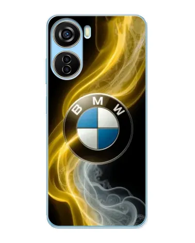 Чехол для ZTE V40 Design с картинкой «Золотистый дым BMW»