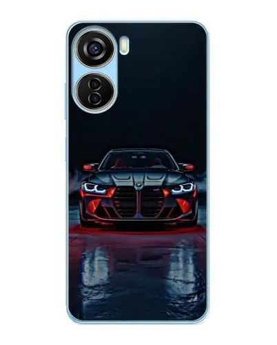 Чехол для ZTE V40 Design с картинкой «BMW на мокрой дороге»