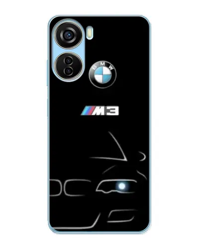 Чехол для ZTE V40 Design с картинкой «Минималистичный принт BMW M3»
