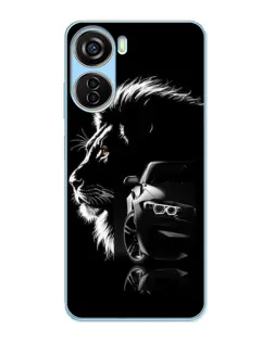 Чехол для ZTE V40 Design с картинкой «BMW и лев» Чехол для ZTE V40 Design с картинкой «BMW и лев»