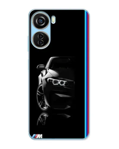 Чехол для ZTE V40 Design с картинкой «Силуэт BMW в темноте»