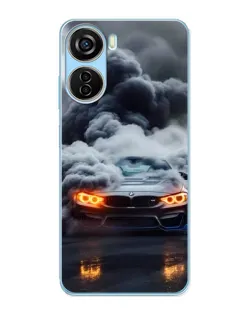 Чехол для ZTE V40 Design с картинкой «BMW в дыму» Чехол для ZTE V40 Design с картинкой «BMW в дыму»