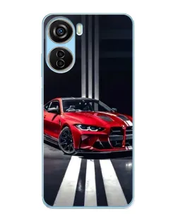 Чехол для ZTE V40 Design с картинкой «Красная BMW на дороге» Чехол для ZTE V40 Design с картинкой «Красная BMW на дороге»