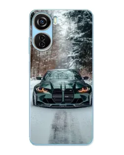 Чехол для ZTE V40 Design с картинкой «BMW в зимнем лесу» Чехол для ZTE V40 Design с картинкой «BMW в зимнем лесу»