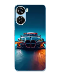 Чехол для ZTE V40 Design с картинкой «BMW — огни неона» Чехол для ZTE V40 Design с картинкой «BMW — огни неона»
