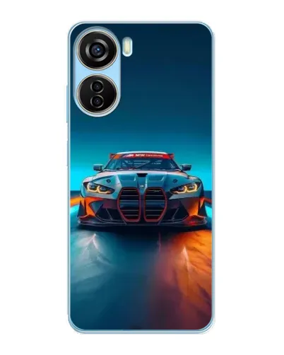 Чехол для ZTE V40 Design с картинкой «BMW — огни неона» Чехол для ZTE V40 Design с картинкой «BMW — огни неона»