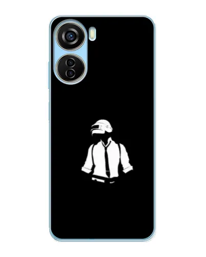 Чехол для ZTE V40 Design с картинкой «PUBG — белый шлем» Чехол для ZTE V40 Design с картинкой «PUBG — белый шлем»