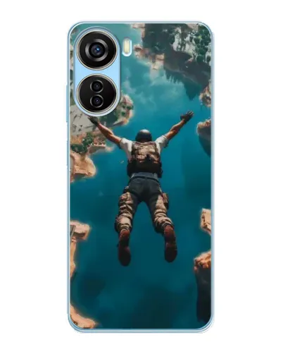 Чехол для ZTE V40 Design с картинкой «PUBG — свободное падение» Чехол для ZTE V40 Design с картинкой «PUBG — свободное падение»