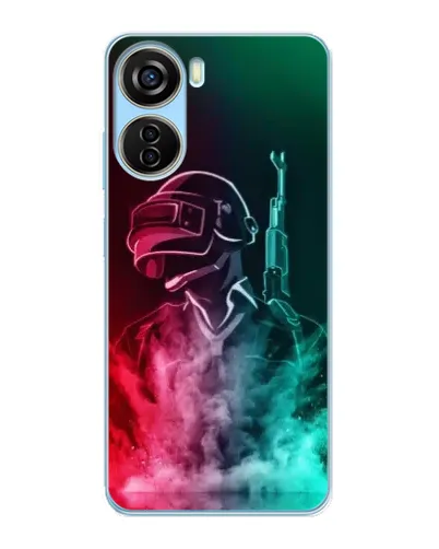 Чехол для ZTE V40 Design с картинкой «PUBG — огненный воин» Чехол для ZTE V40 Design с картинкой «PUBG — огненный воин»