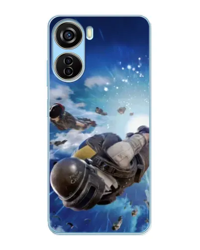 Чехол для ZTE V40 Design с картинкой «Десант PUBG — прыжок» Чехол для ZTE V40 Design с картинкой «Десант PUBG — прыжок»