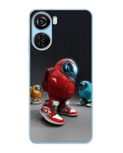 Чохол для ZTE V40 Design з картинкою «Among Us — 3D стиль»