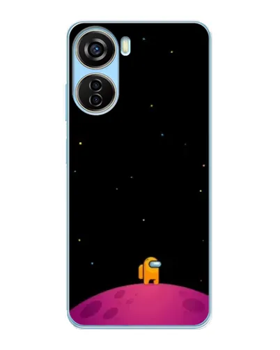 Чехол для ZTE V40 Design с картинкой «Одинокий герой на планете»