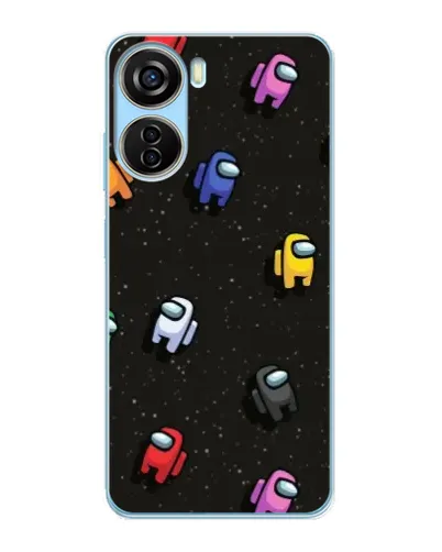 Чехол для ZTE V40 Design с картинкой «Космический паттерн Among Us»