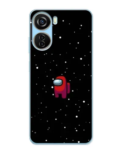 Чехол для ZTE V40 Design с картинкой «Красный Among Us»