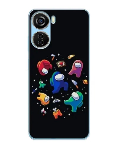 Чехол для ZTE V40 Design с картинкой «Among Us космос»