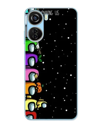 Чехол для ZTE V40 Design с картинкой «Команда Among Us»