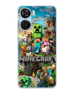 Чохол для ZTE V40 Design з картинкою «Замок Minecraft»