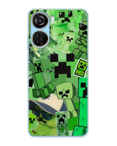 Чохол для ZTE V40 Design з картинкою «Кріпери Minecraft» Чохол для ZTE V40 Design з картинкою «Кріпери Minecraft»