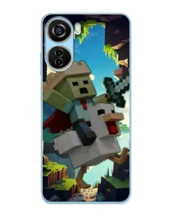 Чохол для ZTE V40 Design з картинкою «Стів та гусь»