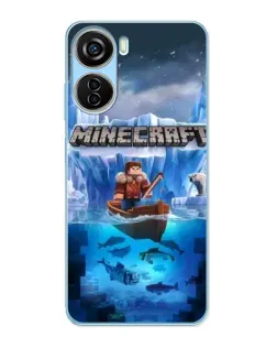 Чохол для ZTE V40 Design з картинкою «Minecraft льодянийсвіт»