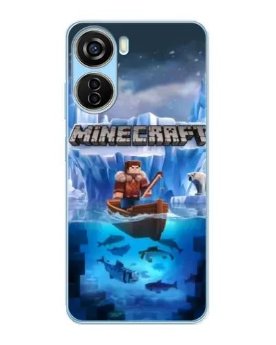 Чохол для ZTE V40 Design з картинкою «Minecraft льодянийсвіт» Чохол для ZTE V40 Design з картинкою «Minecraft льодянийсвіт»
