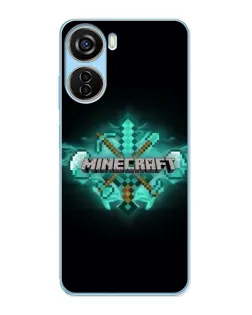 Чохол для ZTE V40 Design з картинкою «Minecraft Diamond лого»