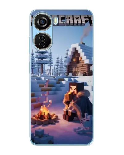Чохол для ZTE V40 Design з картинкою «Зимовий Minecraft» Чохол для ZTE V40 Design з картинкою «Зимовий Minecraft»