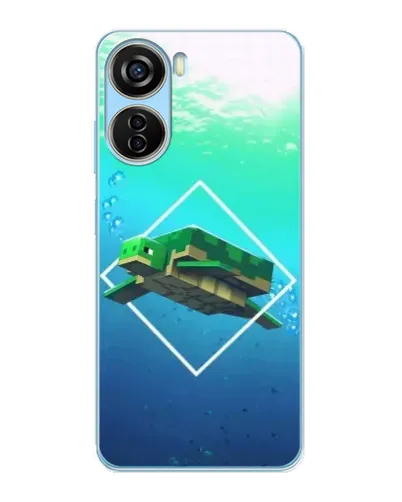 Чехол для ZTE V40 Design с картинкой «Черепаха Minecraft» Чехол для ZTE V40 Design с картинкой «Черепаха Minecraft»